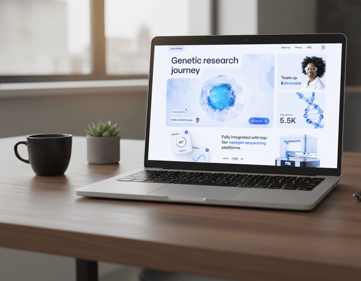 AI-Enhanced Corporate Website for Genetic Research Journey